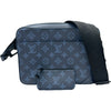 ルイ・ヴィトン LOUIS VUITTON デュオ・メッセンジャー M45730 ネイビー モノグラムシャドー メンズ ショルダーバッグ