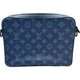ルイ・ヴィトン LOUIS VUITTON デュオ・メッセンジャー M45730 ネイビー モノグラムシャドー メンズ ショルダーバッグ