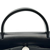 エルメス HERMES エールバッグジップPM K刻印 ブラック/ブルーリヴィエラ シルバー金具 ハンター/トワル レディース ショルダーバッグ