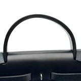 エルメス HERMES エールバッグジップPM K刻印 ブラック/ブルーリヴィエラ シルバー金具 ハンター/トワル レディース ショルダーバッグ