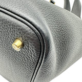 エルメス HERMES ピコタンロックMM U刻印 ブラック ゴールド金具 トリヨン レディース ハンドバッグ