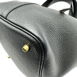 エルメス HERMES ピコタンロックMM U刻印 ブラック ゴールド金具 トリヨン レディース ハンドバッグ