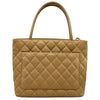 シャネル CHANEL 復刻トート A01804 8番台 ベージュ ゴールド金具 キャビアスキン レディース トートバッグ