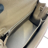 エルメス HERMES ケリー25 外縫い W刻印 エトゥープ シルバー金具 エプソン レディース ショルダーバッグ