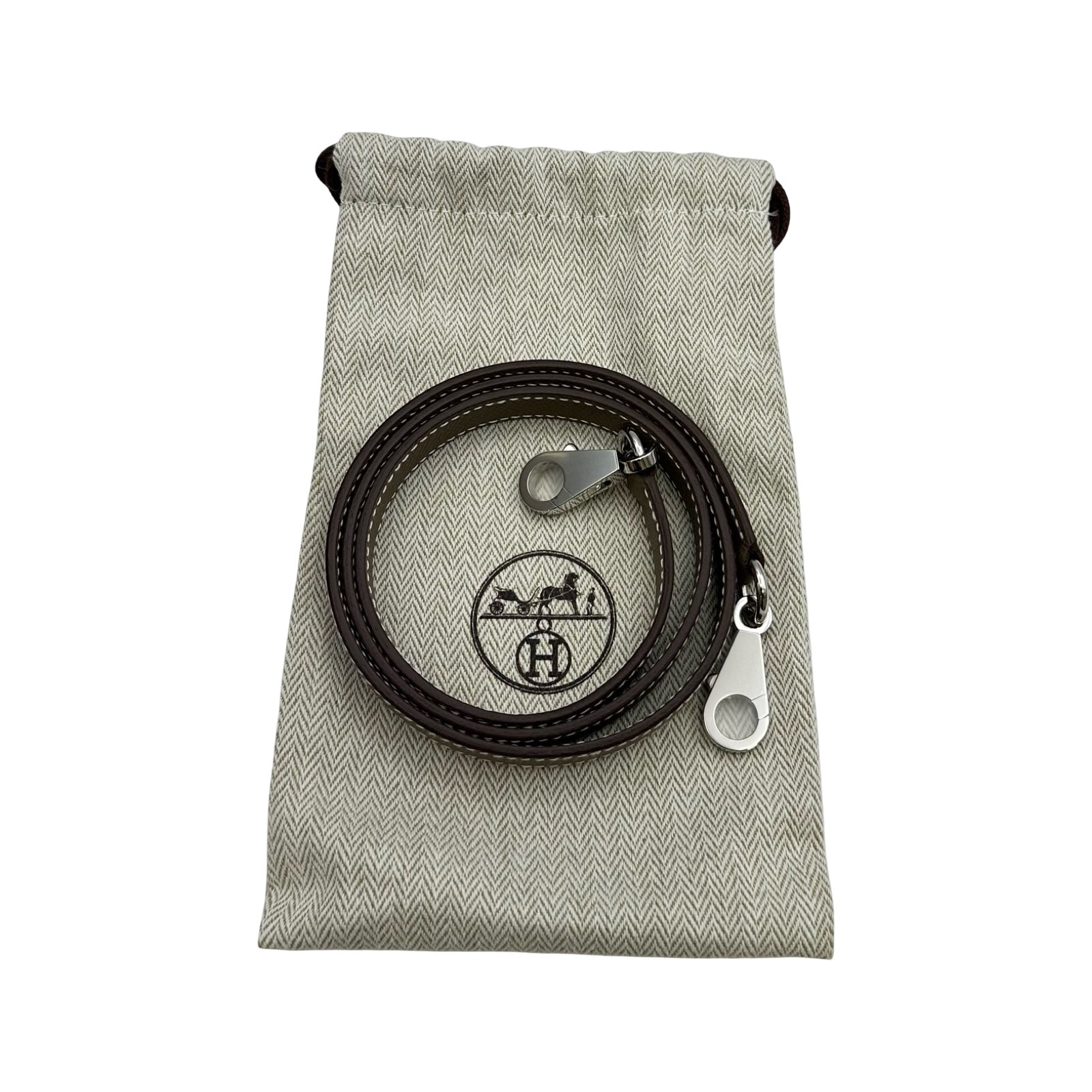 エルメス HERMES ケリー25 外縫い W刻印 エトゥープ シルバー金具