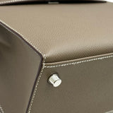 エルメス HERMES ケリー25 外縫い W刻印 エトゥープ シルバー金具 エプソン レディース ショルダーバッグ