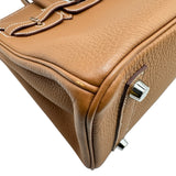 エルメス HERMES バーキン25 B刻印 ゴールド シルバー金具 トゴ レディース ハンドバッグ