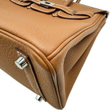 エルメス HERMES バーキン25 B刻印 ゴールド シルバー金具 トゴ レディース ハンドバッグ