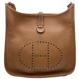 エルメス HERMES エヴリン3 PM □L刻印 ゴールド シルバー金具 トリヨン レディース ショルダーバッグ