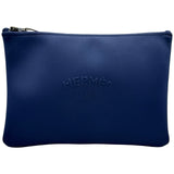 エルメス HERMES ネオバンMM ブルーマリン ブラック金具 ナイロン/ポリウレタン ユニセックス ポーチ