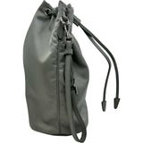 プラダ PRADA Re-Nylon トライアングルロゴポーチ 1NS369 グレー シルバー金具 ナイロン レディース ポーチ