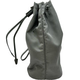 プラダ PRADA Re-Nylon トライアングルロゴポーチ 1NS369 グレー シルバー金具 ナイロン レディース ポーチ