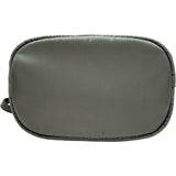プラダ PRADA Re-Nylon トライアングルロゴポーチ 1NS369 グレー シルバー金具 ナイロン レディース ポーチ