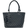 シャネル CHANEL カンボンライントート ラージ A25169 12番台 ブラック ラムスキン レディース トートバッグ