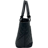 シャネル CHANEL カンボンライントート ラージ A25169 12番台 ブラック ラムスキン レディース トートバッグ