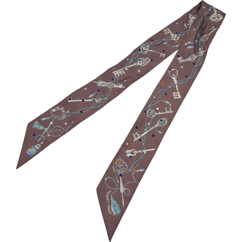 エルメス HERMES ツイリー Lescles a Pois マルチカラー シルク