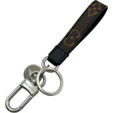 ルイ・ヴィトン LOUIS VUITTON キーホルダー・スリムドラゴンヌ M00853 ブラウン シルバー金具 モノグラム・カーフ レディース キーホルダー