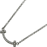 ティファニー TIFFANY＆CO Tスマイルダイヤネックレス ホワイトゴールド Au750 ダイヤモンド ジュエリー