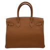 エルメス HERMES バーキン30 B刻 ゴールド/ゴールド金具 トゴ レディース ハンドバッグ