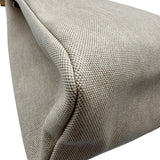 エルメス HERMES エールバッグMM □C刻 ベージュ/ゴールド ゴールド金具 トワル・レザー メンズ ショルダーバッグ