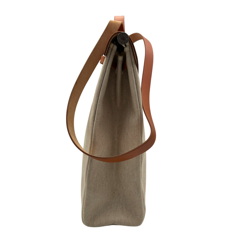 エルメス HERMES エールバッグMM □C刻 ベージュ/ゴールド ゴールド