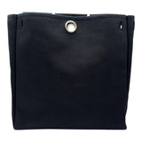 エルメス HERMES エールバッグMM □C刻 ブラック シルバー金具 トワル/レザー メンズ ショルダーバッグ