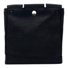 エルメス HERMES エールバッグMM □C刻 ブラック シルバー金具 トワル/レザー メンズ ショルダーバッグ