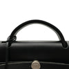 エルメス HERMES エールバッグMM □C刻 ブラック シルバー金具 トワル/レザー メンズ ショルダーバッグ