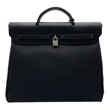 エルメス HERMES エールバッグMM □C刻 ブラック シルバー金具 トワル/レザー メンズ ショルダーバッグ