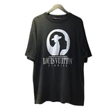 ルイ・ヴィトン LOUIS VUITTON インタルシアコットン ジャガード カットソー SS HPN83W ブラック コットン100% メンズ カットソー