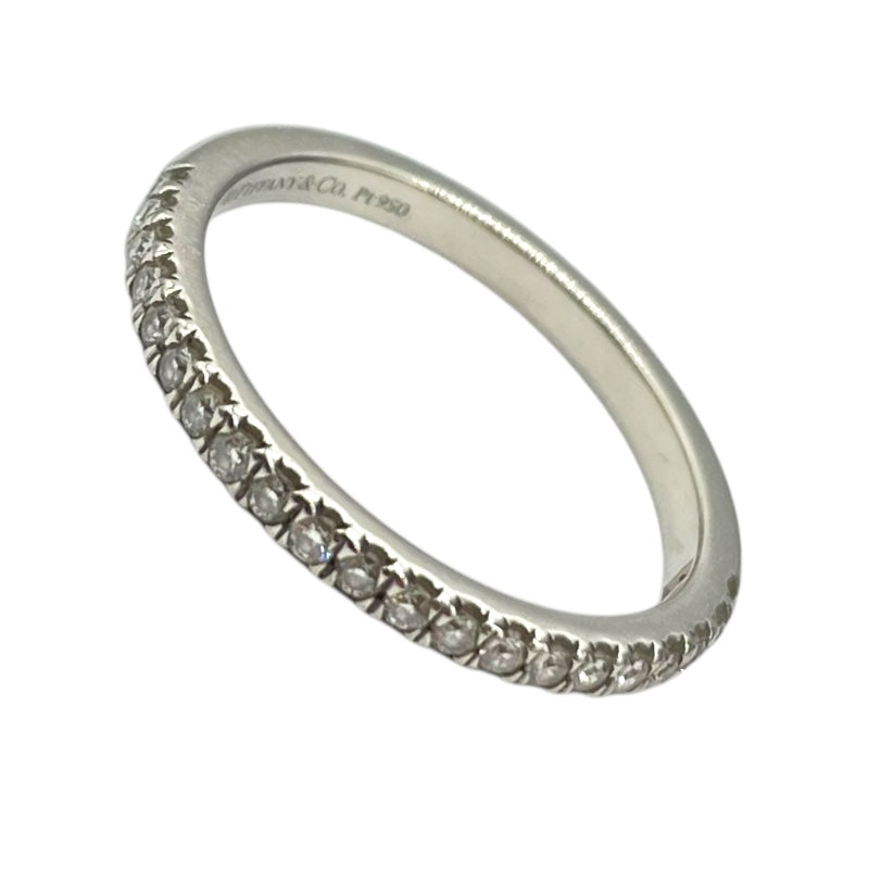 ティファニー TIFFANY＆CO ソレストハーフエタニティダイヤリング Pt950/ダイヤモンド ジュエリー
