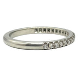 ティファニー TIFFANY＆CO ソレストハーフエタニティダイヤリング Pt950/ダイヤモンド ジュエリー