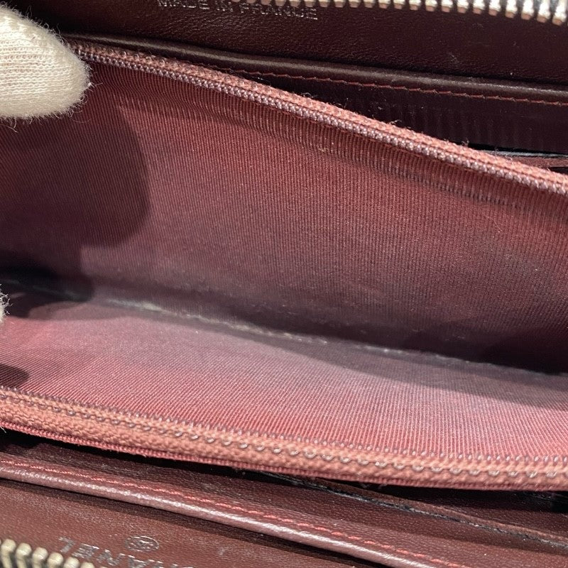 シャネル CHANEL クラシックロングジップウォレット ブラック/SV金具 ラム レディース 長財布