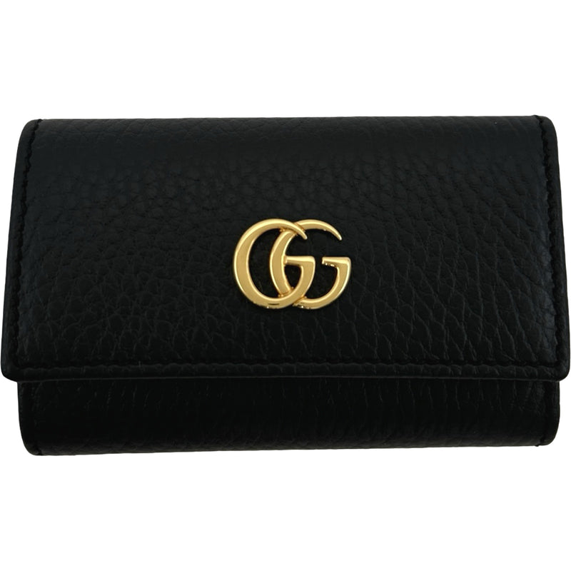 グッチ GUCCI GGマーモント6連キーケース 456118 ブラック レザー