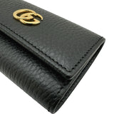 グッチ GUCCI GGマーモント6連キーケース 456118 ブラック レザー レディース キーケース