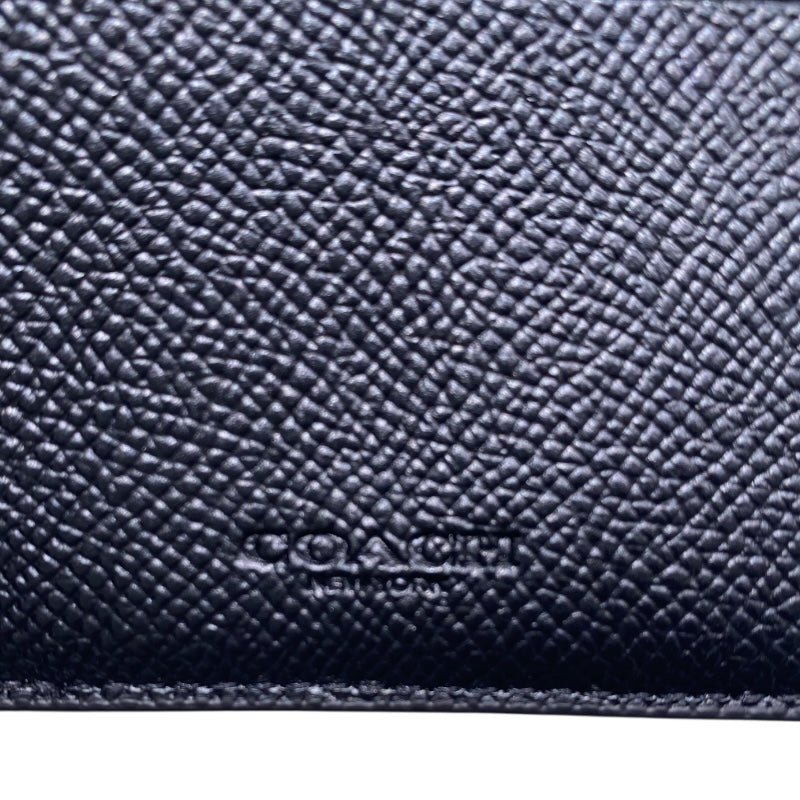 コーチ COACH ロゴ二つ折り財布 C6331 ブラック レザー メンズ 二つ折り財布