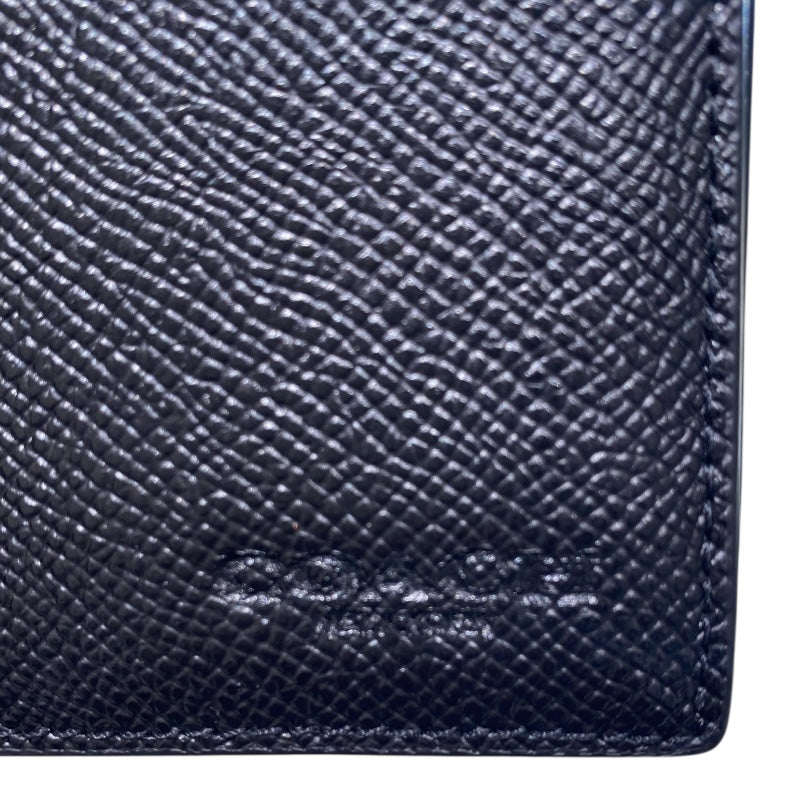 コーチ COACH ロゴ二つ折り財布 C6331 ブラック レザー メンズ 二つ折り財布