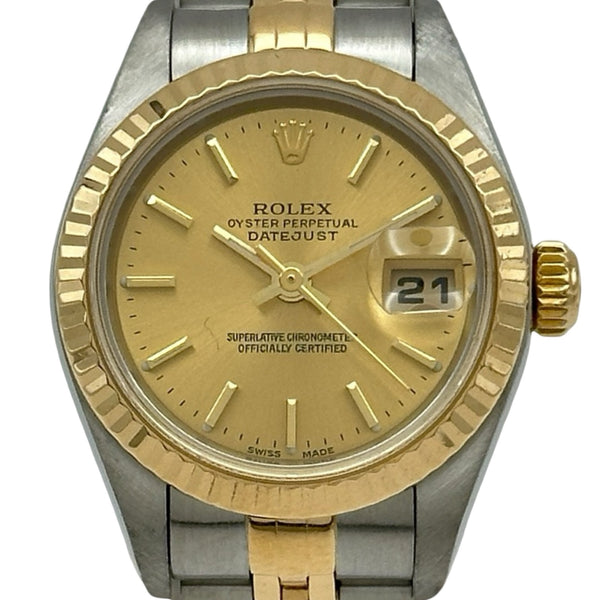 【ROLEX】79173 デイトジャスト P番 ステンレス イエローゴールド ロレックス ROLEX デイトジャスト 79173 シャンパンゴールド ゴールド