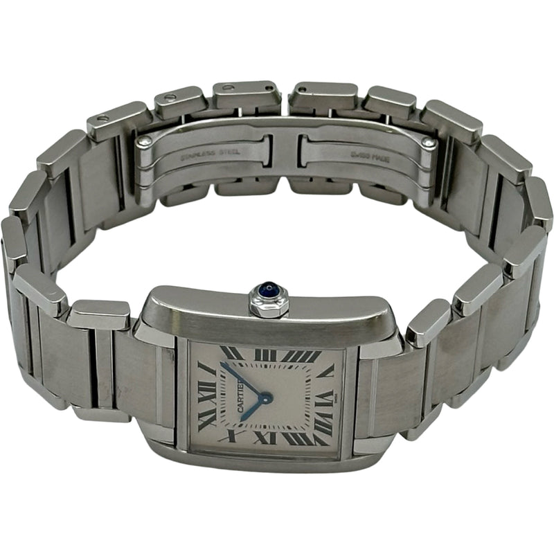 カルティエ Cartier タンク フランセーズ MM W51003Q3 アイボリー