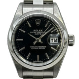 ロレックス ROLEX オイスターパーペチュアル デイト 79160 ブラック ステンレススチール 自動巻き レディース 腕時計