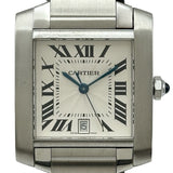 カルティエ Cartier タンクフランセーズ LM W51002Q3 シルバー ステンレススチール 自動巻き レディース 腕時計