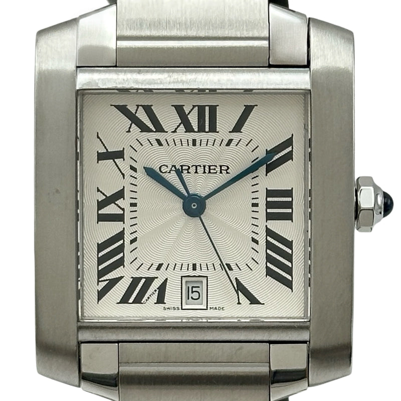 カルティエ Cartier タンクフランセーズ LM W51002Q3 シルバー