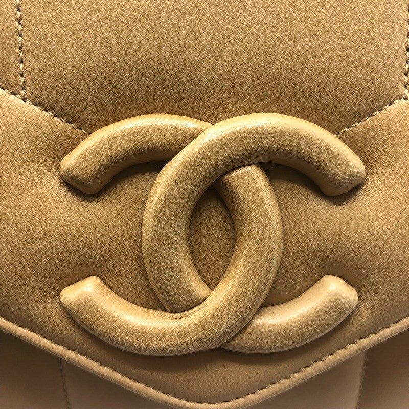 シャネル CHANEL マドモアゼルショルダーバッグ ベージュ ラムスキン レディース ショルダーバッグ