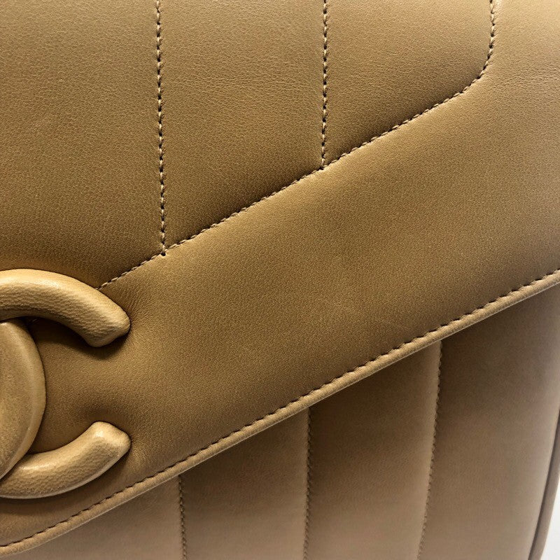 シャネル CHANEL マドモアゼルショルダーバッグ ベージュ ラムスキン レディース ショルダーバッグ
