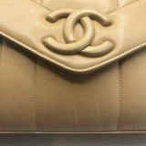 シャネル CHANEL マドモアゼルショルダーバッグ ベージュ ラムスキン レディース ショルダーバッグ