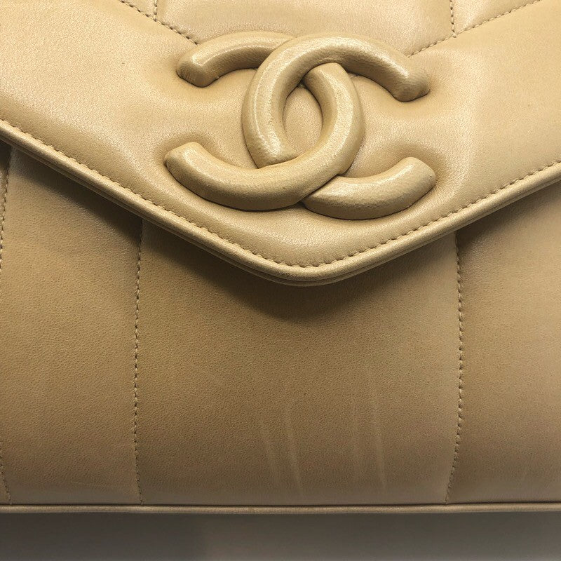 シャネル CHANEL マドモアゼルショルダーバッグ ベージュ ラムスキン レディース ショルダーバッグ
