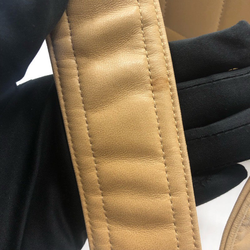 シャネル CHANEL マドモアゼルショルダーバッグ ベージュ ラムスキン レディース ショルダーバッグ