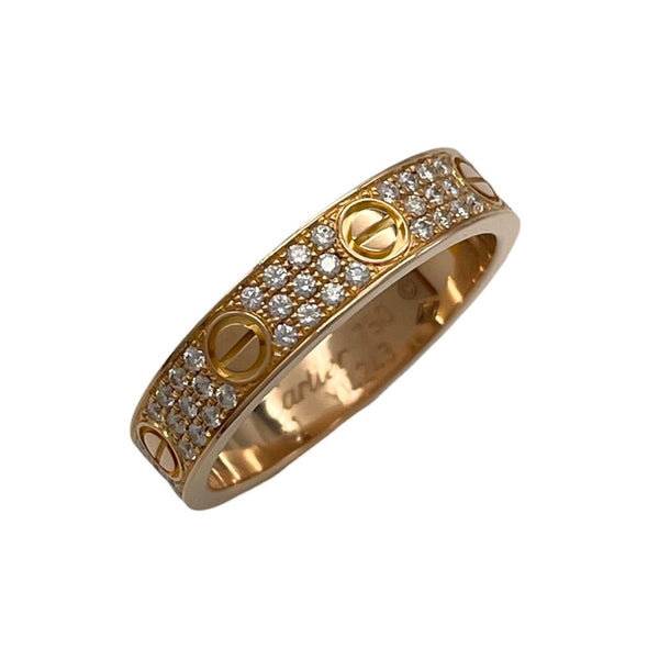 カルティエ Cartier ミニラブリング パヴェダイヤ #51(11号) K18PG ジュエリー