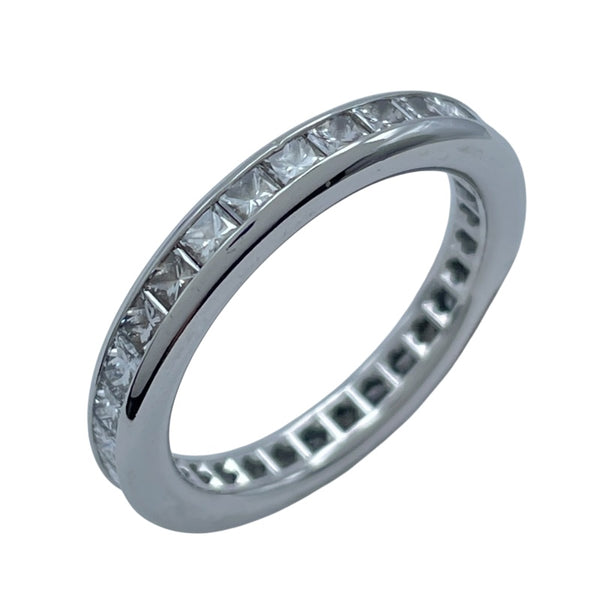 ハリーウィンストン HARRY WINSTON プリンセスカット・チャネルセット・リング プラチナ Pt950 ジュエリー