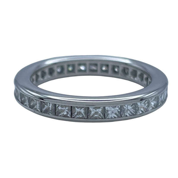 ハリーウィンストン HARRY WINSTON プリンセスカット・チャネルセット・リング プラチナ Pt950 ジュエリー